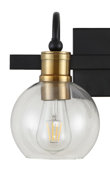 Marais Iron/Glass Rustic Vintage LED Vanity Light - JONATHAN Y